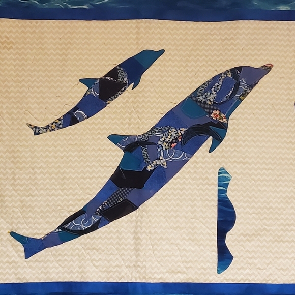 My Scrappy Dolphins - Tapestry/Wallhanging - Picture 3 of 5